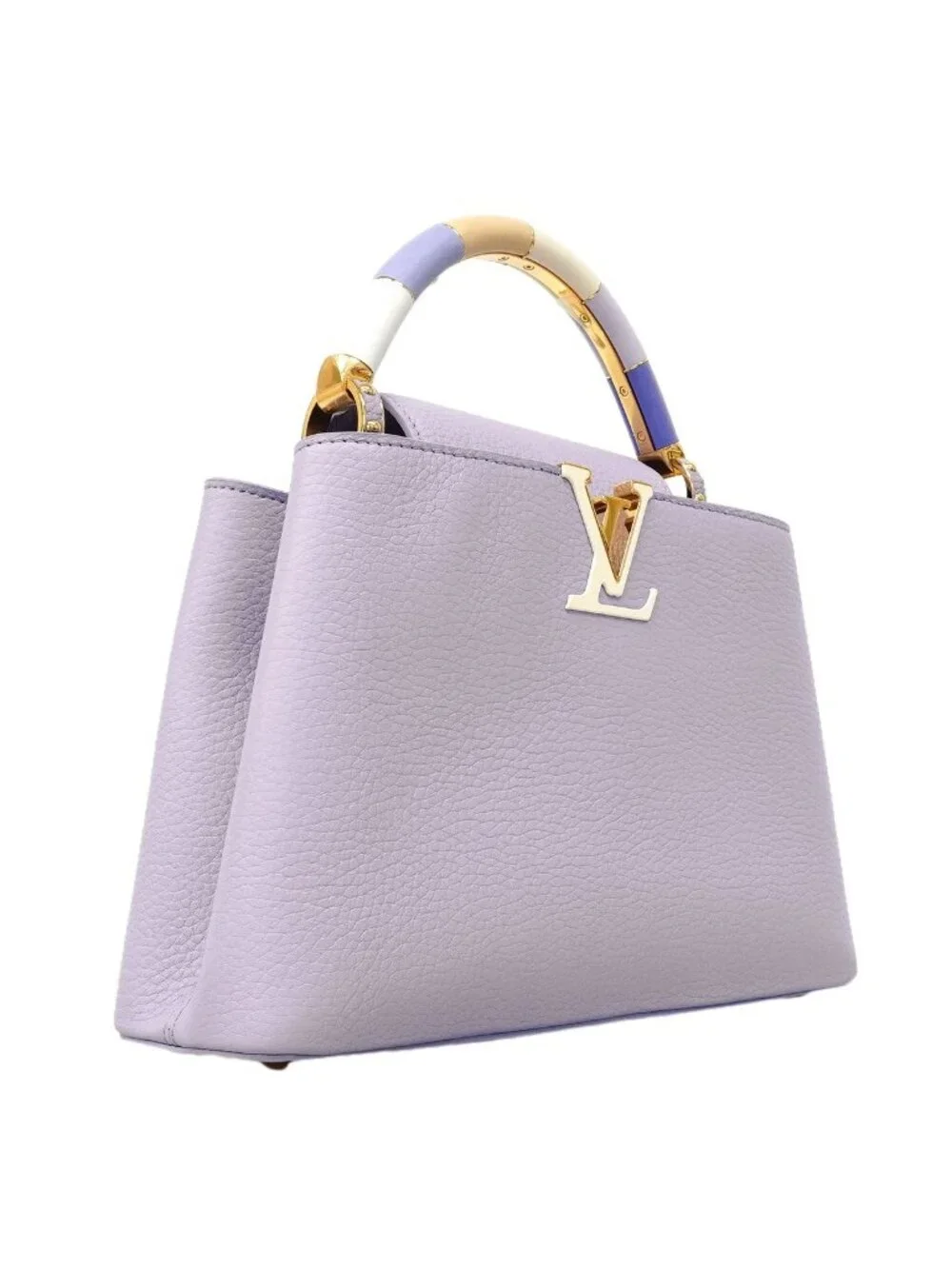 Louis Vuitton Handbag Taurillon Capucines BB Purple 2-Way